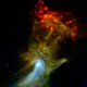 Image for article titled NASA captures the Flaming Fist of God 17,000 light-years away from us
